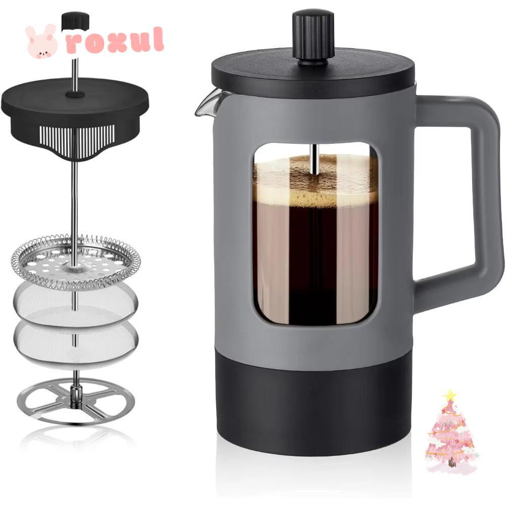 ROXUL Tea Coffee Brewer, 600ml Anti-Rust French Press เครื่องชงกาแฟ ...