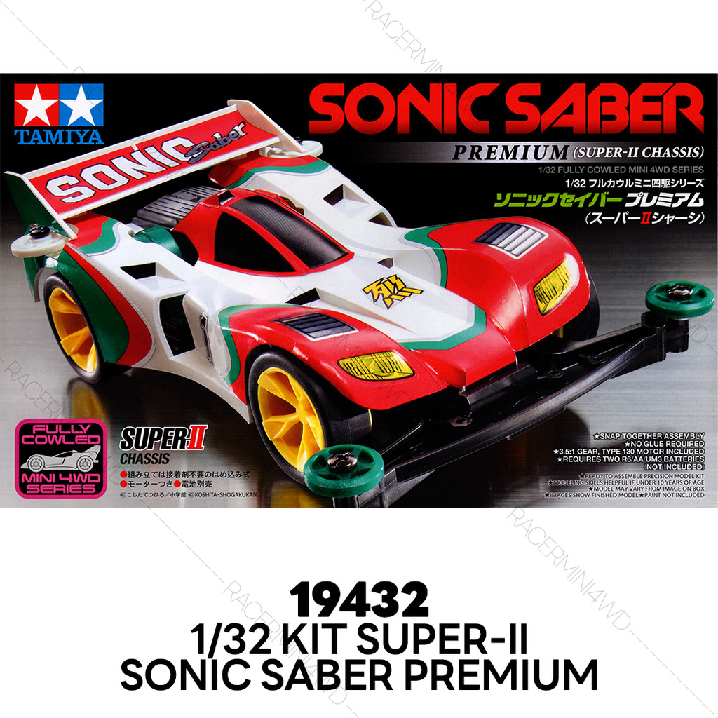 TAMIYA 19432 Mini 4WD Sonic Saber Premium (Super-II Chassis) | Shopee ...