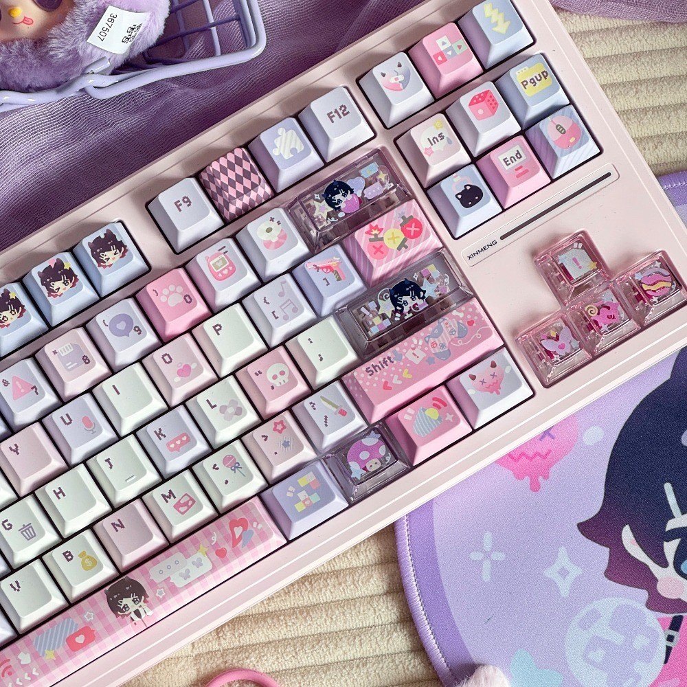 Valorant Clove Baby Keycaps Cherry/SOA Profile 130 คีย์ PBT PC Dye ...