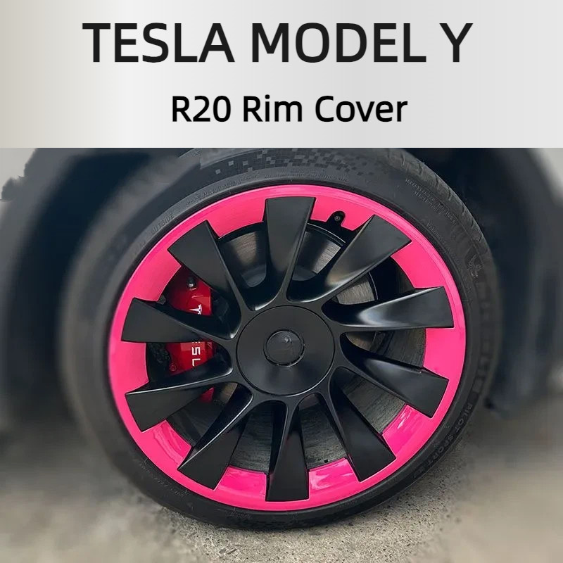 TESLA รุ่น Y R20 ฝาครอบขอบ ฝาครอบป้องกันขอบล้อ ฝาครอบดุมล้อดัดแปลง ...