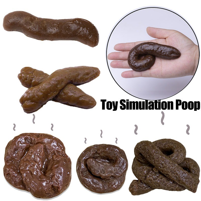 Creative Prank ของเล่นจําลอง Poop Squishy ของเล่นยางนุ่ม Prank สุนัข ...