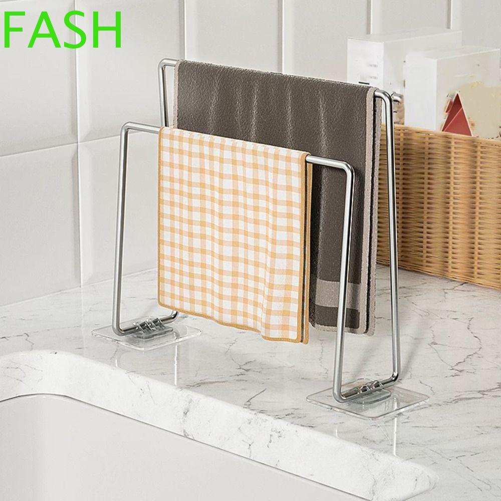 FASH ผ้าเช็ดจานราวตากแนวตั้ง 2 ชั้นจาน Rag Storage Rack, ครัวเรือนระบาย ...