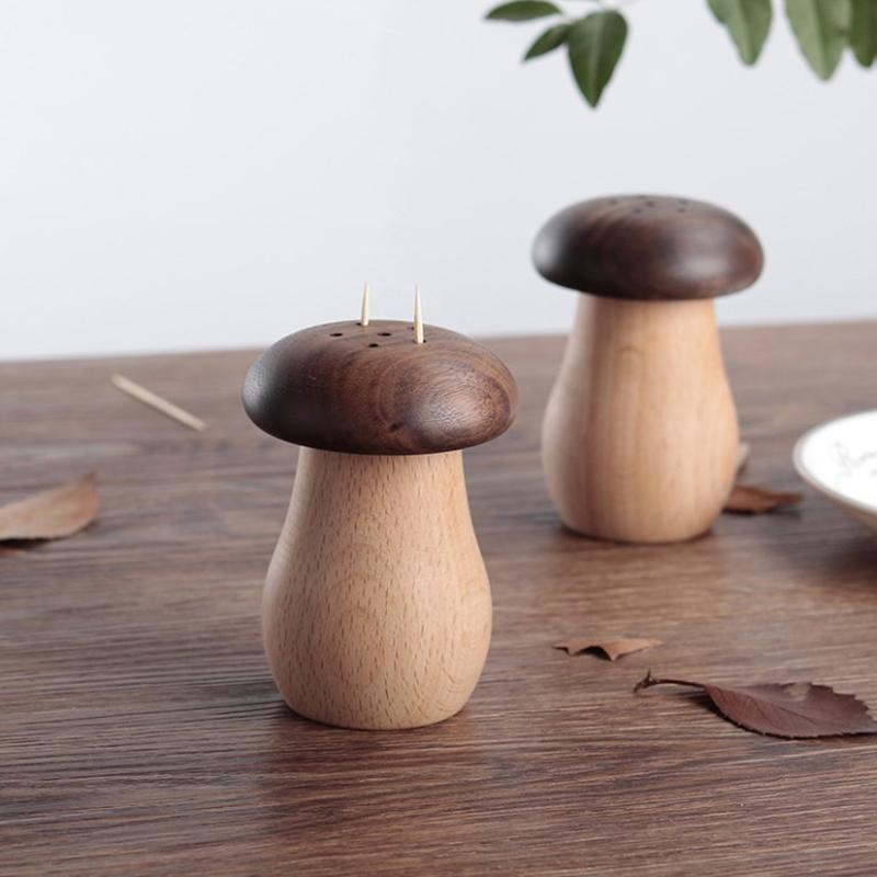 Blossom Bazaar ไม้เห็ด Toothpi ผู้ถือ Creative Toothpi กล่องหลุม ...