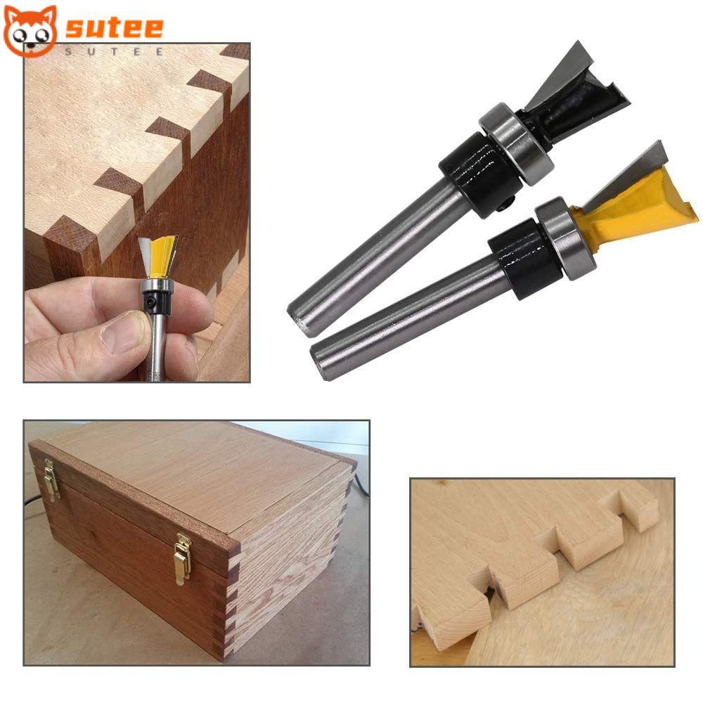 SUTEE Trim Router Bits, แบริ่งด้านบนทังสเตนคาร์ไบด์ Flush Trim Bits ...