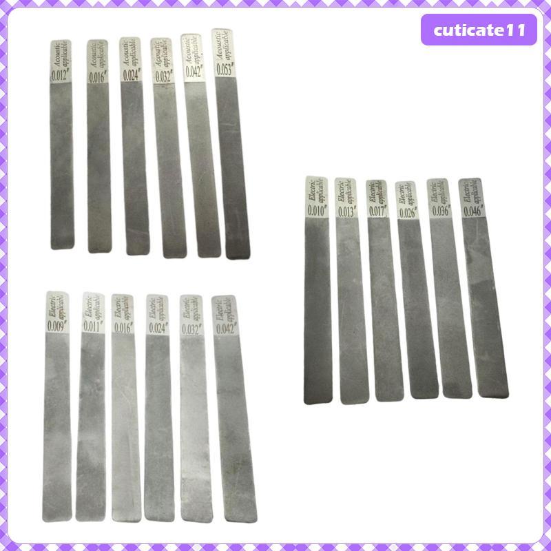 [Cuticate1] Gauged Nut Slotting File Kit ไฟล์น็อตกีต้าร์ที่ทนทาน ...