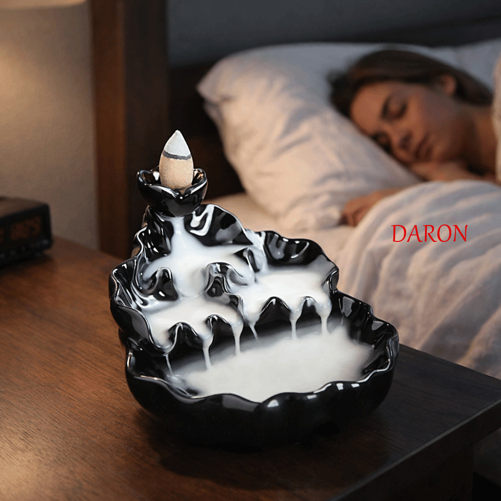 DARON เซรามิค Censer, Mini สไตล์จีน Backflow ธูป Burner, Creative ...