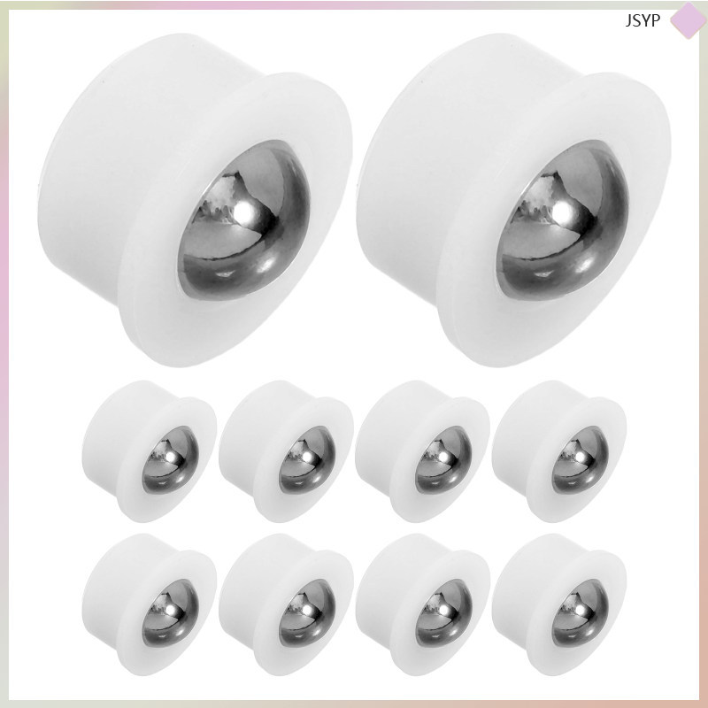10 ชิ้น 360° Rotation Transfer Bearings ลูกล้อพลาสติกและสแตนเลสสําหรับ ...