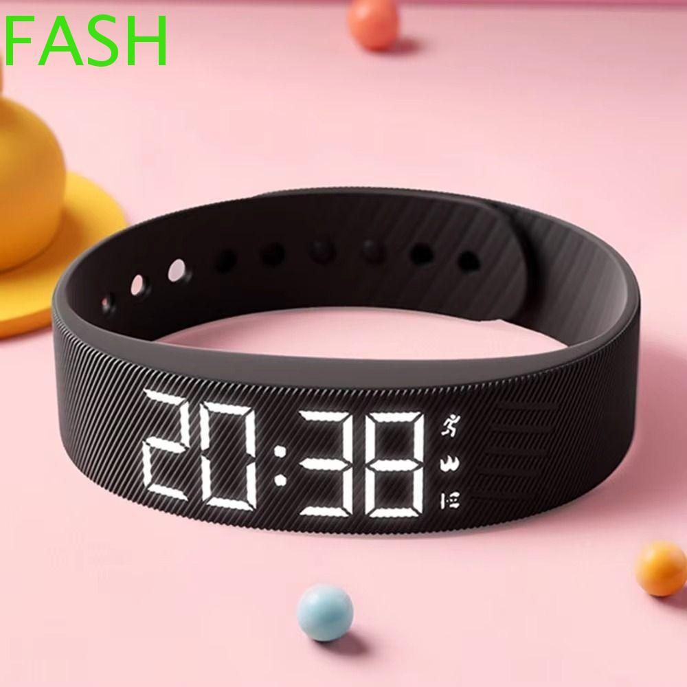 FASH Silent Smart Band, Silent Vibration LED Digital Display Vibrating ...
