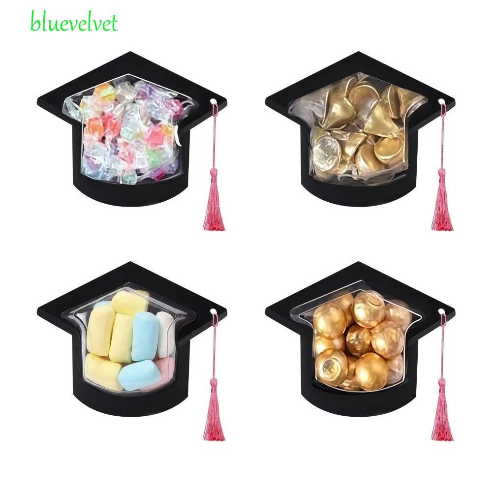 BLUEVELVET 5/10 ชิ้น Grad Cap Candy Box, แบบพกพา Creative Graduation ...