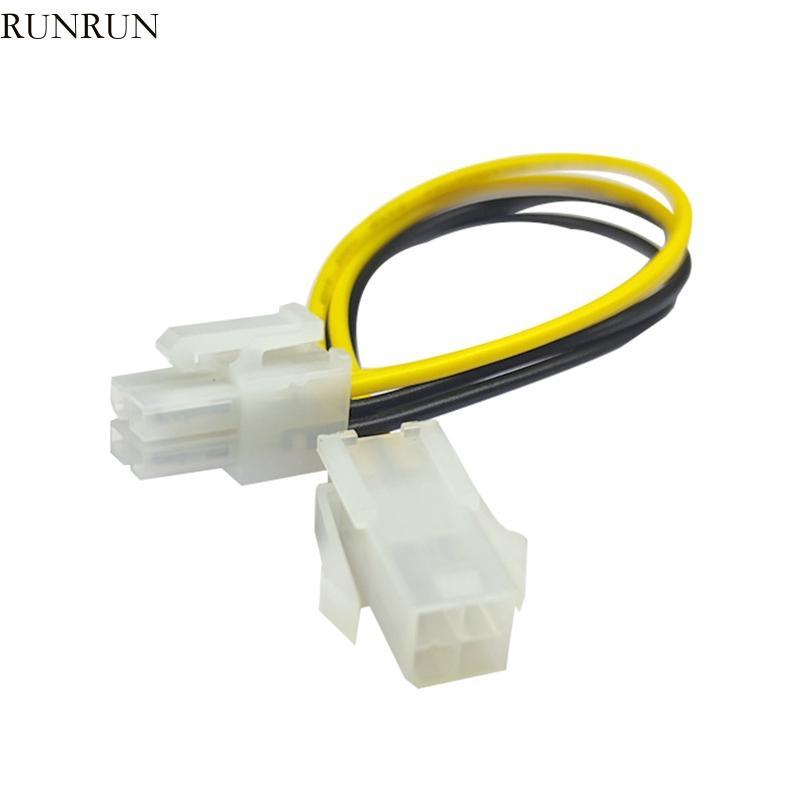 RUN 4Pin PC สาย CPU Power Supply สายไฟเดสก์ท็อป 4 Pin 4P ATX Power ชาย ...