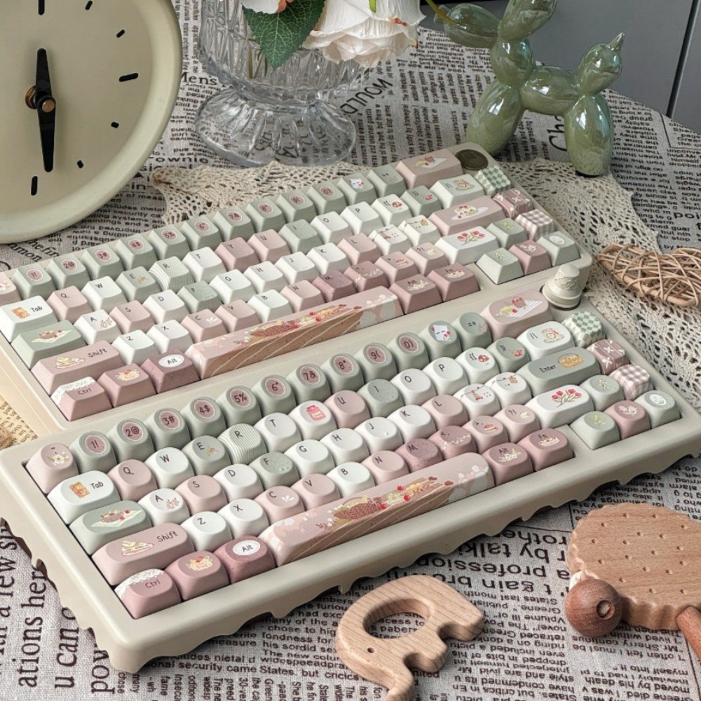 ฤดูใบไม้ร่วงเยี่ยมชม Keycaps 130 คีย์เชอร์รี่/โปรไฟล์ SOA PBT Wooting ...
