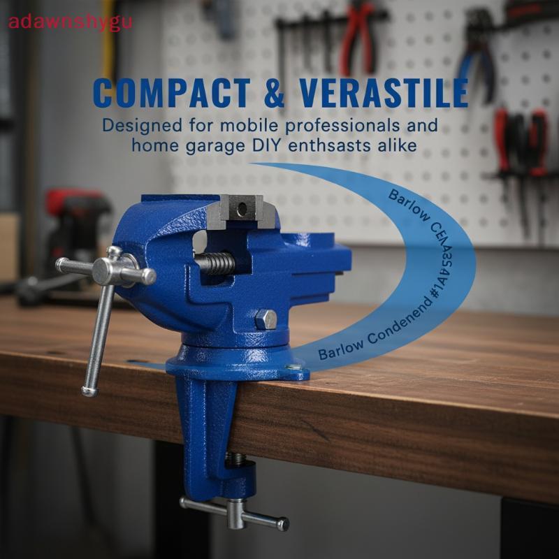 Adagu Professional Table Vise , 360° ปากกาจับชิ้นงานแบบหมุน ใช้อเนก ...