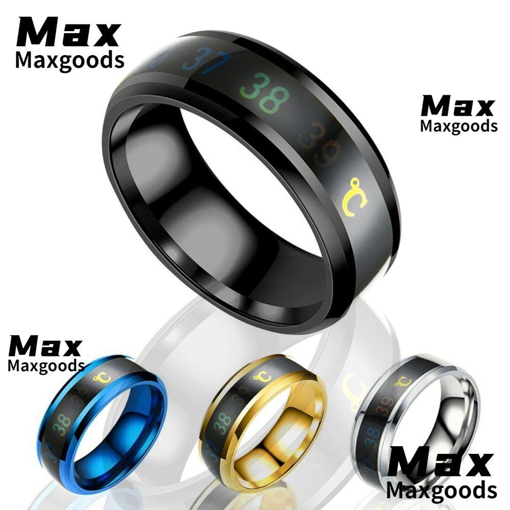 MAXG Ring วัดอุณหภูมิสำหรับผู้ชายและผู้หญิง พร้อมจอแสดงผล | Shopee Thailand