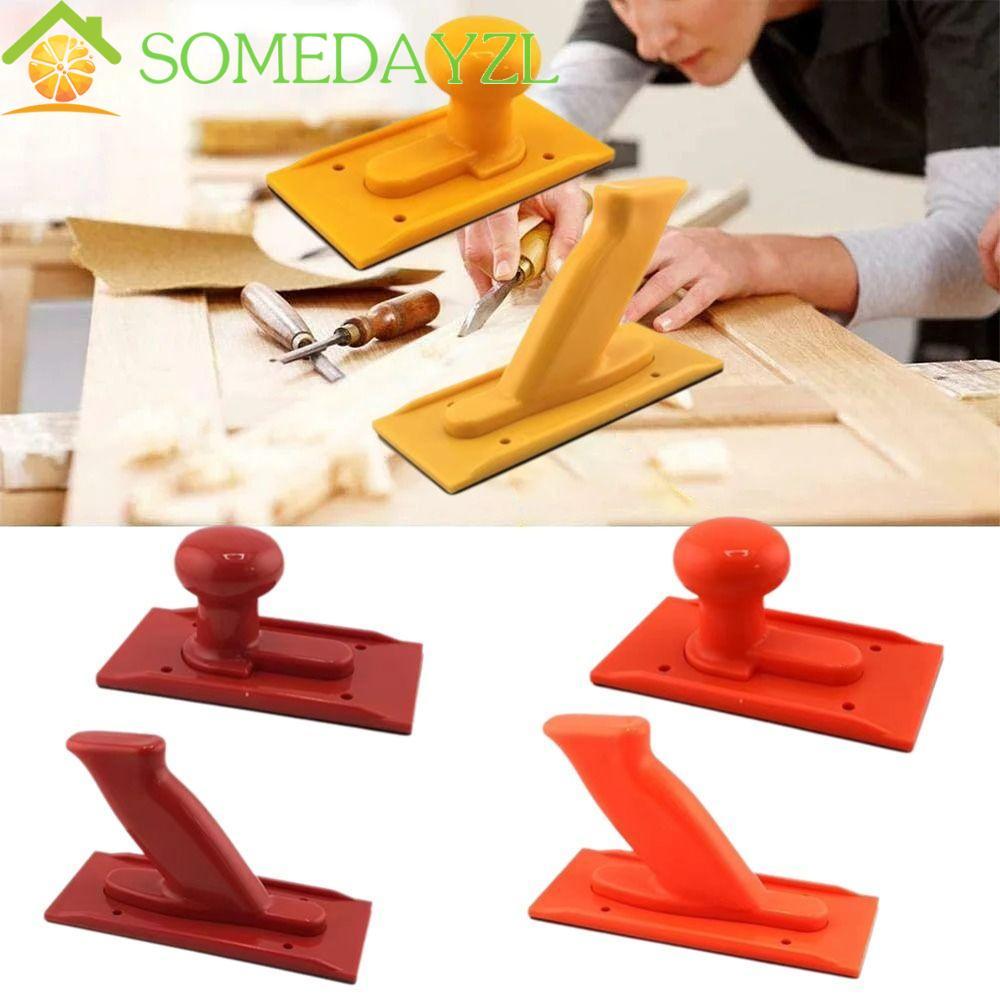 SOMEDAYZL 2pcs Safety Push Block, วัสดุ ABS 3 สีงานไม้ Push Handle ...