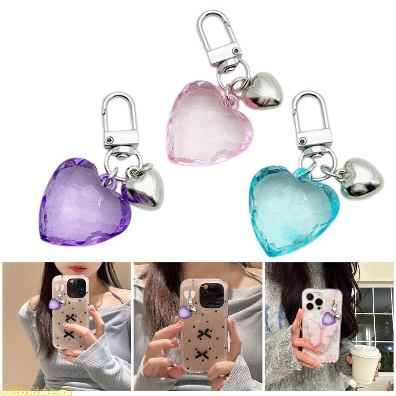 Time Key Chain ทรงหัวใจ-handmade พร้อมใช้งานกับกระเป๋าและโทรศัพท์ ...