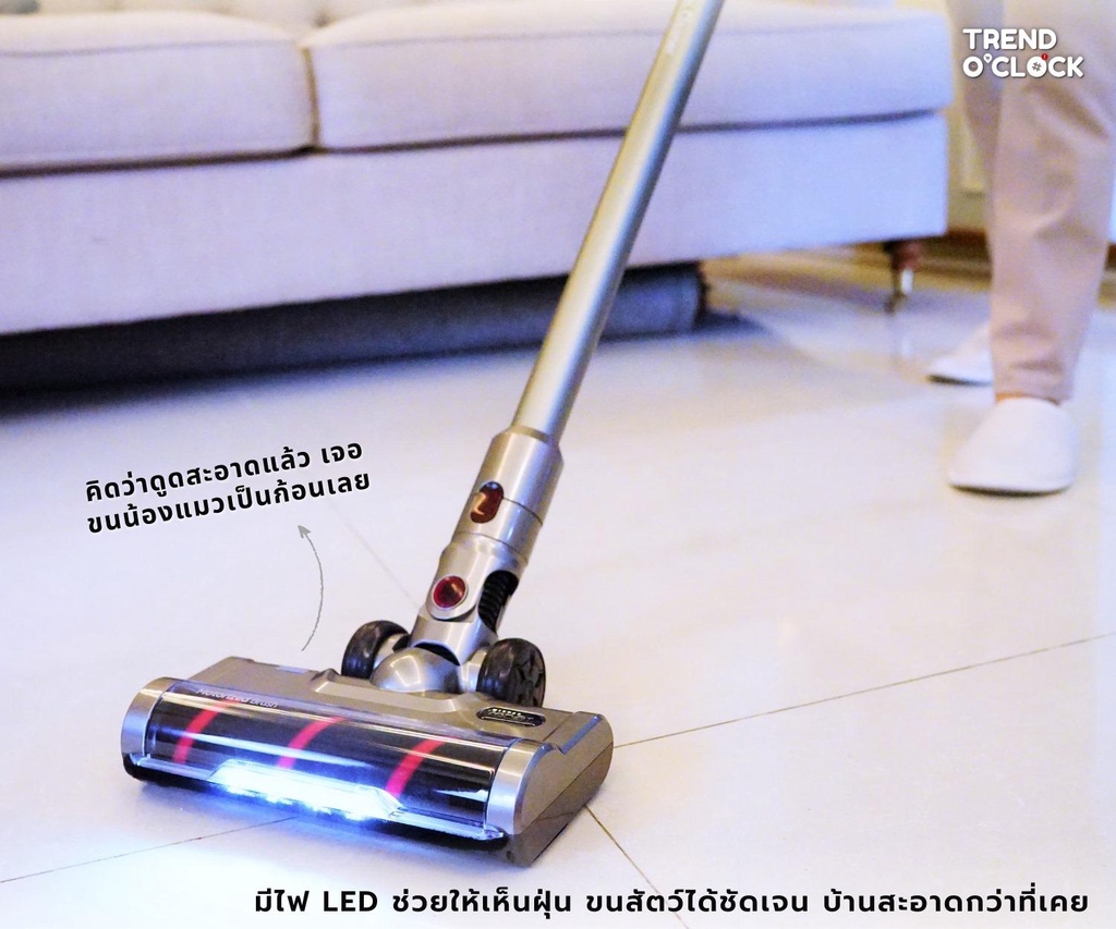 ข้อมูลเกี่ยวกับ Mister Robot เครื่องดูดฝุ่นไร้สาย แรงดูดสูง 28,000 pa รุ่น Cordless Vac Pro