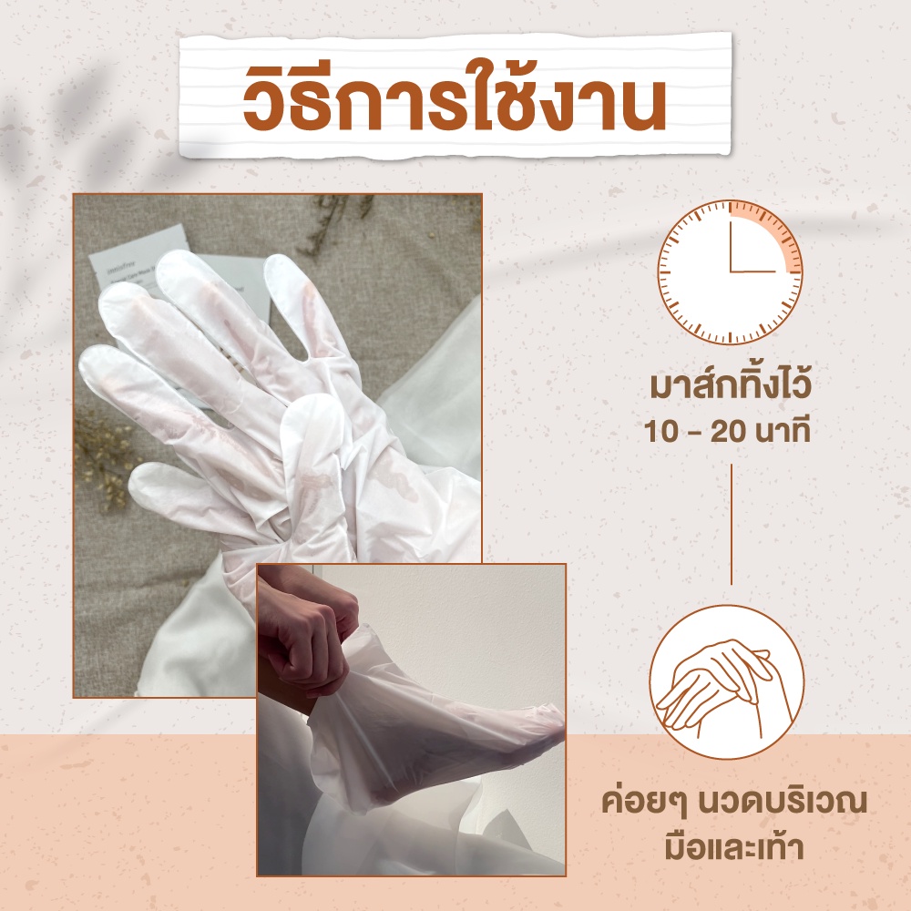 ลองดูภาพสินค้า Innisfree special moisturizing care mask hand & foot mask 20 ml อินนิสฟรี มาร์กบำรุงมือ-เท้า For Soft & Healthy skin มาส์กเติมความชุ่มชิ้น