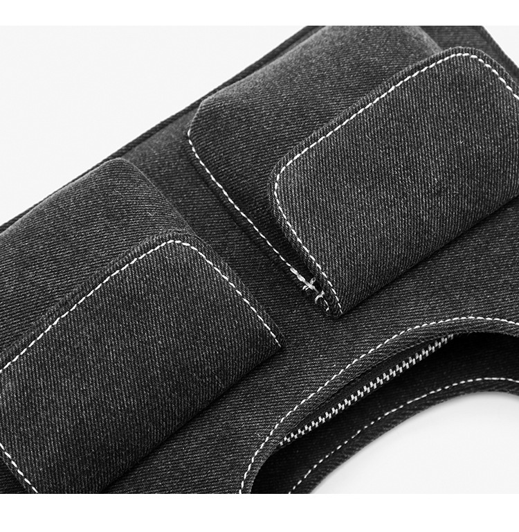 รูปภาพเพิ่มเติมของ JUST STAR กระเป๋าผ้าเดนิมแนวเรโทรสำหรับผู้หญิงคุณภาพสูงเนื้อ niche กระเป๋าสะพายแบบพกพาทุกแบบ
