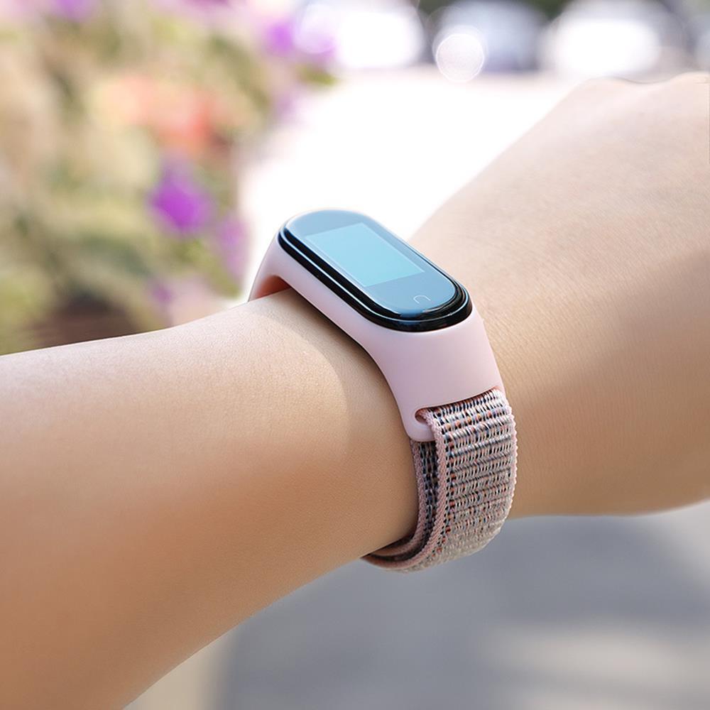 รูปภาพเพิ่มเติมเกี่ยวกับ Xiaomi Mi band 7 6 5 4 3 เคสซิลิโคน และสายรัดข้อมือไนลอน สไตล์โมเดิร์น สําหรับ Miband 3 4 5 6 7