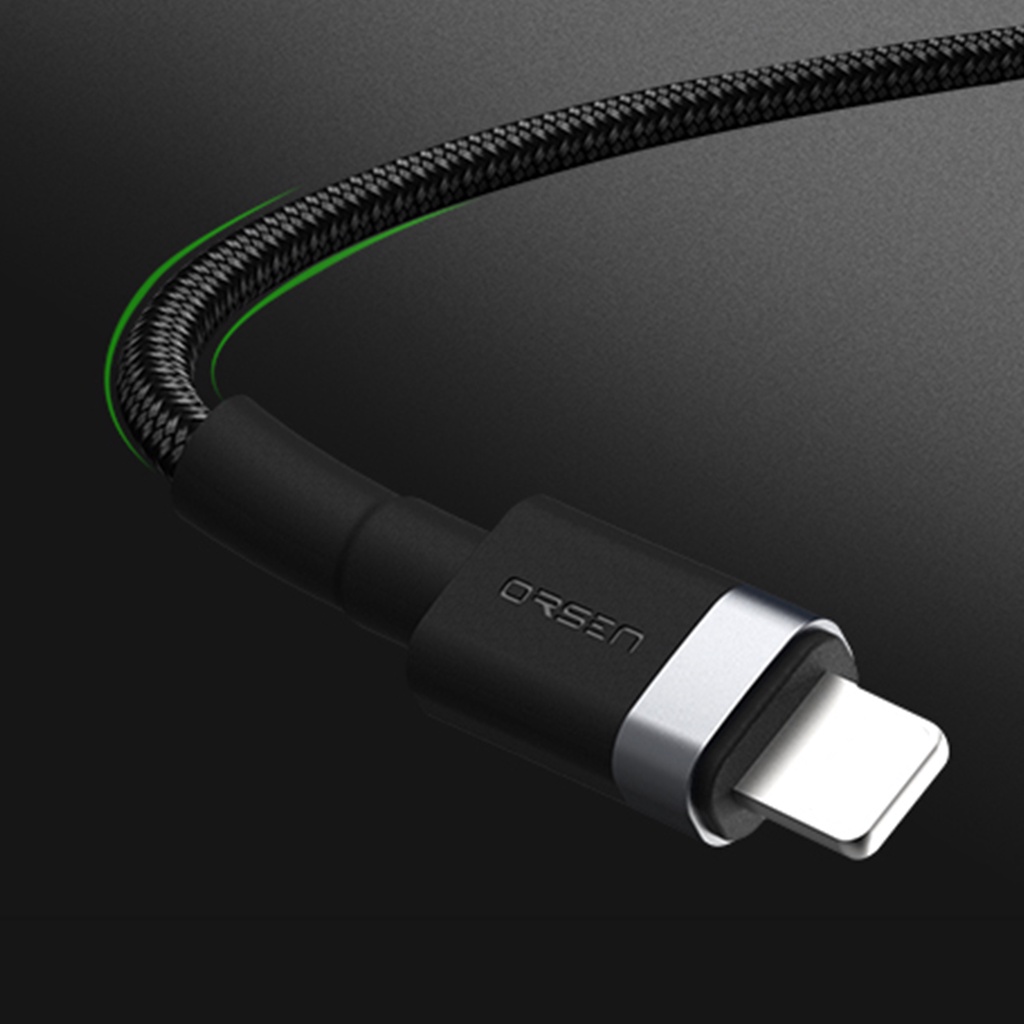 รูปภาพเพิ่มเติมเกี่ยวกับ Orsen by Eloop S53 สายชาร์จเร็ว USB Type C 3A รองรับถ่ายโอนข้อมูล สายถัก USB Type C to C ความยาว 1 เมตร  USB Data Cable Android ของแท้100%