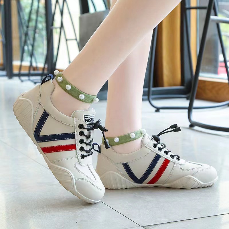 มุมมองเพิ่มเติมของสินค้า รองเท้าผ้าใบสตรี Baitoo สีขาว 2023 รองเท้าแฟชั่นใหม่รองเท้าส้นเตี้ยรองเท้าลำลอง