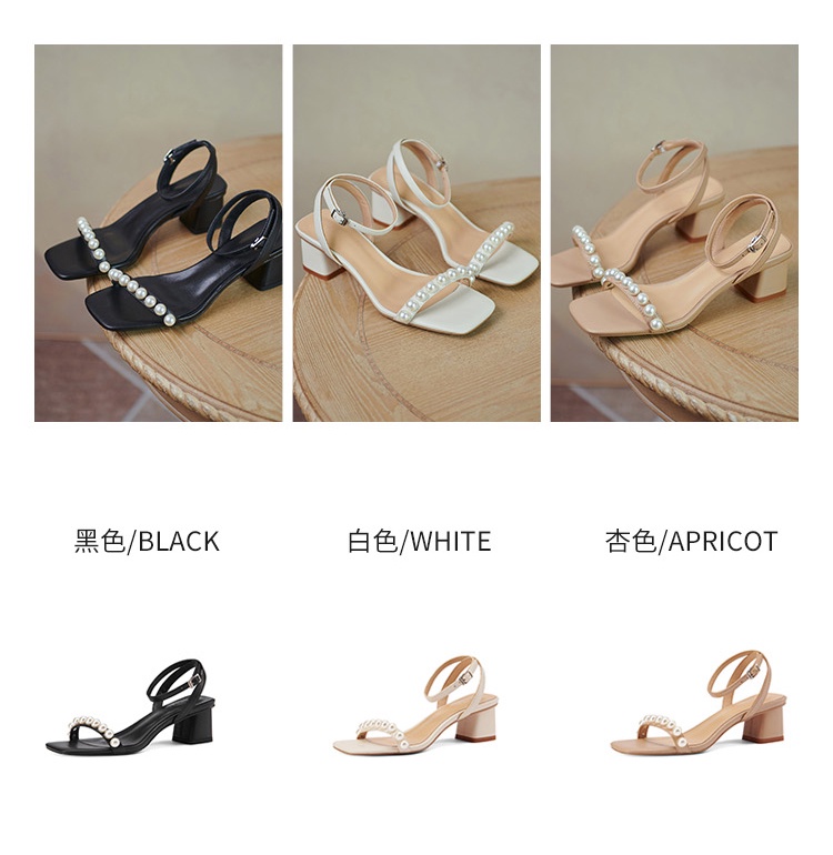 รูปภาพเพิ่มเติมเกี่ยวกับ SWAY รองเท้าแตะ รองเท้าผู้หญิง ผู้หญิง เกาหลี แฟชัน รองเท้าส้นสูง รองดท้าแฟชั่น ใส่เดินทาง SW22102628