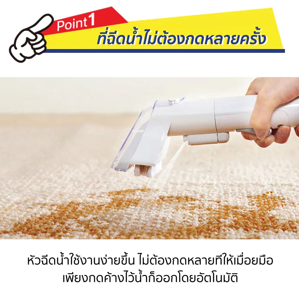 IRIS OHYAMA RNS-P10 เครื่องทำความสะอาดพรม เบาะผ้า เฟอร์นิเจอร์ผ้า แรงดูดทรงพลัง ไอริส โอยามะ