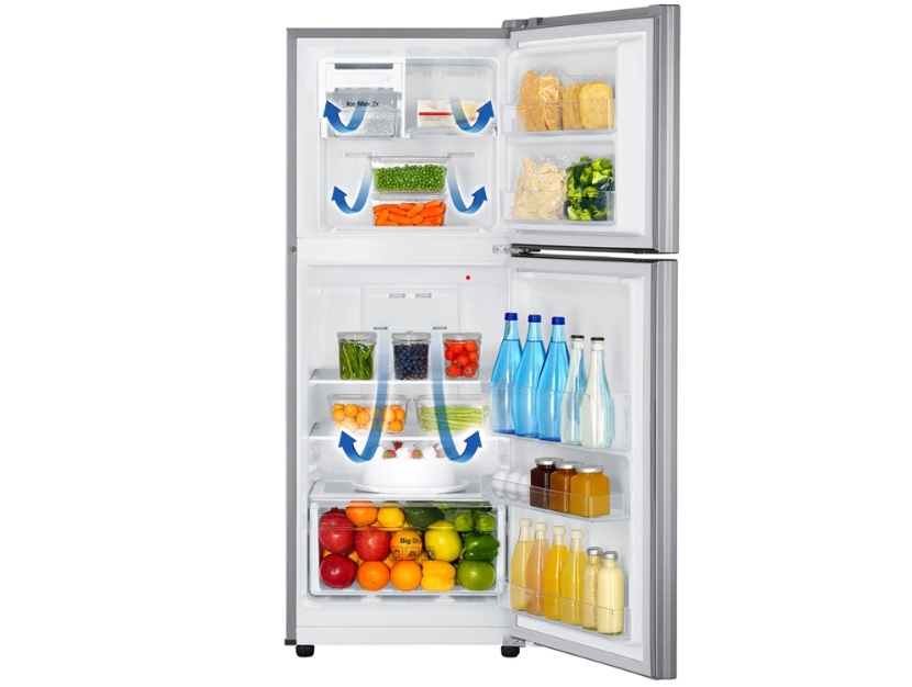 มุมมองเพิ่มเติมของสินค้า SAMSUNG ตู้เย็น 2 ประตู (7.3 คิว, สี Metal Graphite) รุ่น RT20HAR1DSA/ST