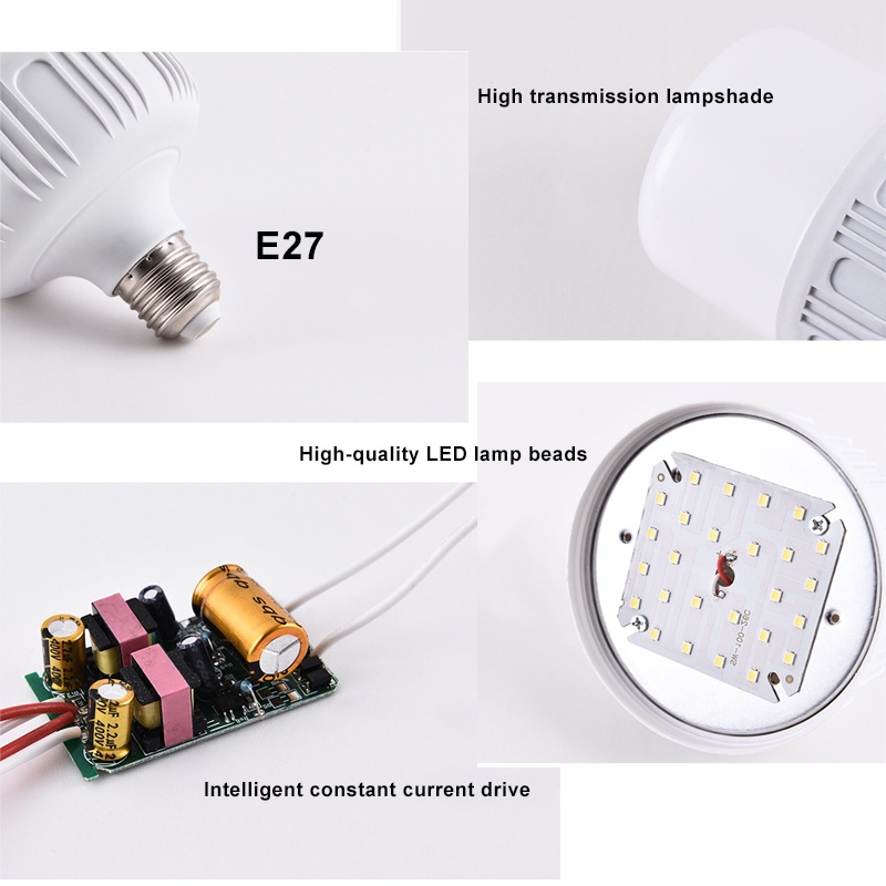 ภาพประกอบของ หลอดไฟ LED 5W 10W 15W 20W 30W E27 B22 และหลอดไฟเซนเซอร์ สีขาว ประหยัดพลังงาน สําหรับห้องนั่งเล่น ห้องนอน และระเบียง ห้างสรรพสินค้า