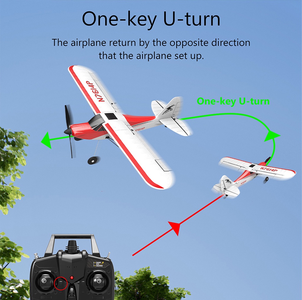 VOLANTEXRC RC plane Sport Cub 500 Parkflyer 2.4Ghz 4CH 500mm Wingspan ...
