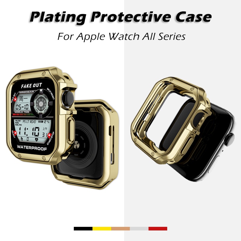 ลองดูภาพสินค้า เคสนาฬิกาข้อมือ TPU เคลือบเงา สําหรับ Apple Watch 49 มม. 45 มม. 41 มม. 44 มม. 40 มม. 42 มม. 38 มม. Apple Watch Ultra Series 8 7 6 5 4 3 2 SE