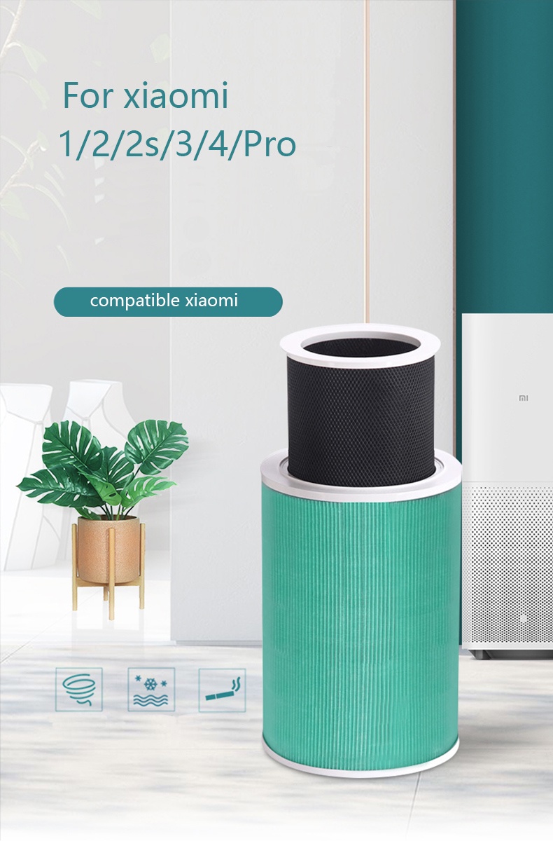 รูปภาพเพิ่มเติมของ Xiaomi Mi HEPA Air Filter Purifier ไส้กรอง เครื่องฟอกอากาศ รุ่น เครื่องฟอกอากาศทำเองง่ายๆ สามารถใช้องค์ประกอบตัวกรอง Mi 1 2 3 2S / 2H / 3H / Pro / 2C / 3C ได้ ขจัดกลิ่นควันฟอร์มาลดีไฮด์ PM2.5