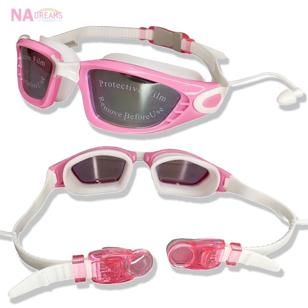 มุมมองเพิ่มเติมของสินค้า NA Dreams แว่นตาว่ายน้ำ แว่นตา กันฝ้า กันUV พร้อมกล่อง แว่นว่ายน้ำ แว่นตากันน้ำ แว่นกันน้ำ Swimming Goggle