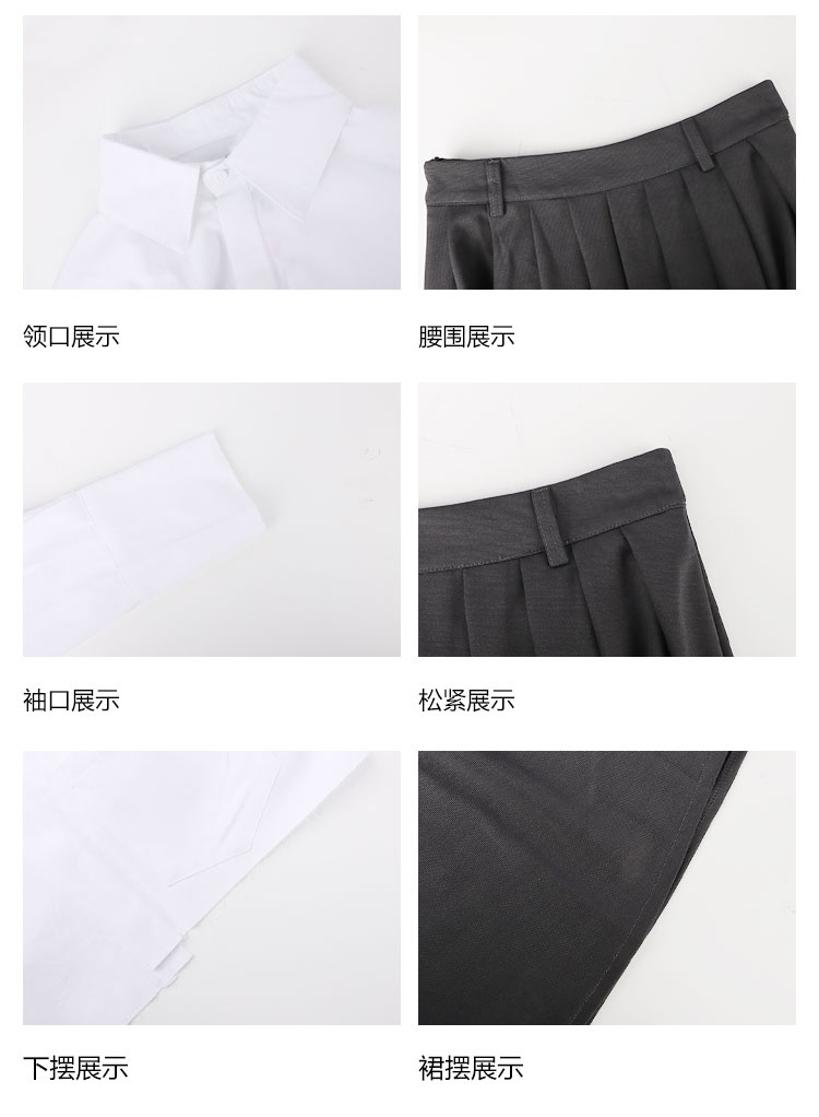 มุมมองเพิ่มเติมเกี่ยวกับ Xiaozhainv เวอร์ชั่นเกาหลี เทรนด์แฟชั่น เสื้อผ้าผู้หญิง สีพื้น เรียบง่าย ครอป เสื้อแขนยาว / กระโปรงกลาง ลําลอง ชุดสองชิ้นตัวเลือกแยกต่างหาก