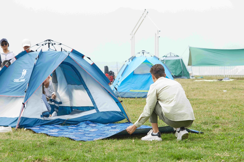 CAMEL CROWN เต็นท์กางเต้นท์อัตโนมัติ 3~4 คน กลางแจ้ง แบบพกพา พับ กันฝน กันแดด เต็นท์ ปิกนิก