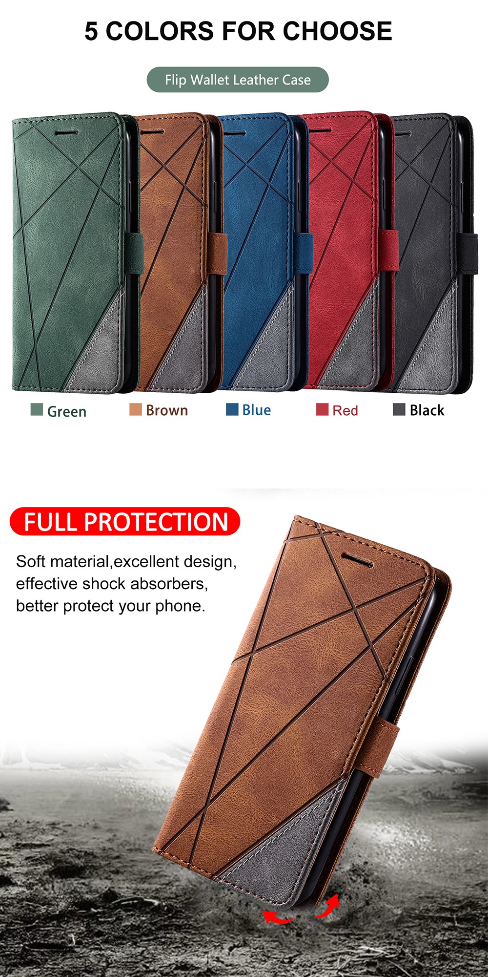 มุมมองเพิ่มเติมของสินค้า เคส Xiaomi Redmi Note 11s 10s 10 11 9s 9 Pro 9T 10C 9A เคสฝาพับ Flip Cover Wallet pu Leather เคสหนัง soft Silicone TPU Bumper เคสเคสโทรศัพท์หนังฝาพับพร้อมช่องใส่บัตรสําหรับ redminote redmi9a redminote10 5G redmi9T redmi10C redmi10 redminote11 note11