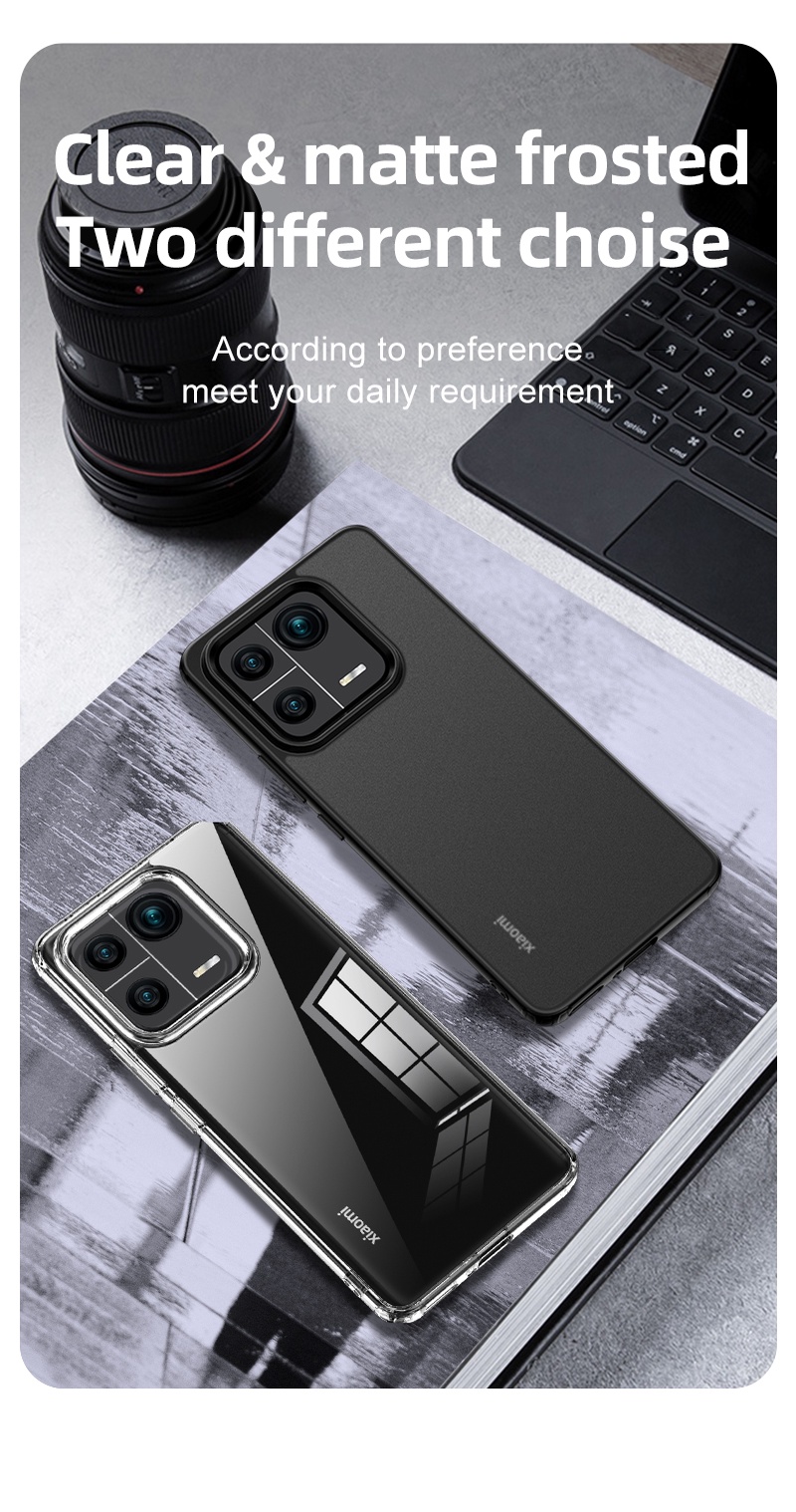 สําหรับ Xiaomi Mi 1313 14 Pro เคส Elvev กันกระแทก แข็ง Pc ใส เคลือบ 