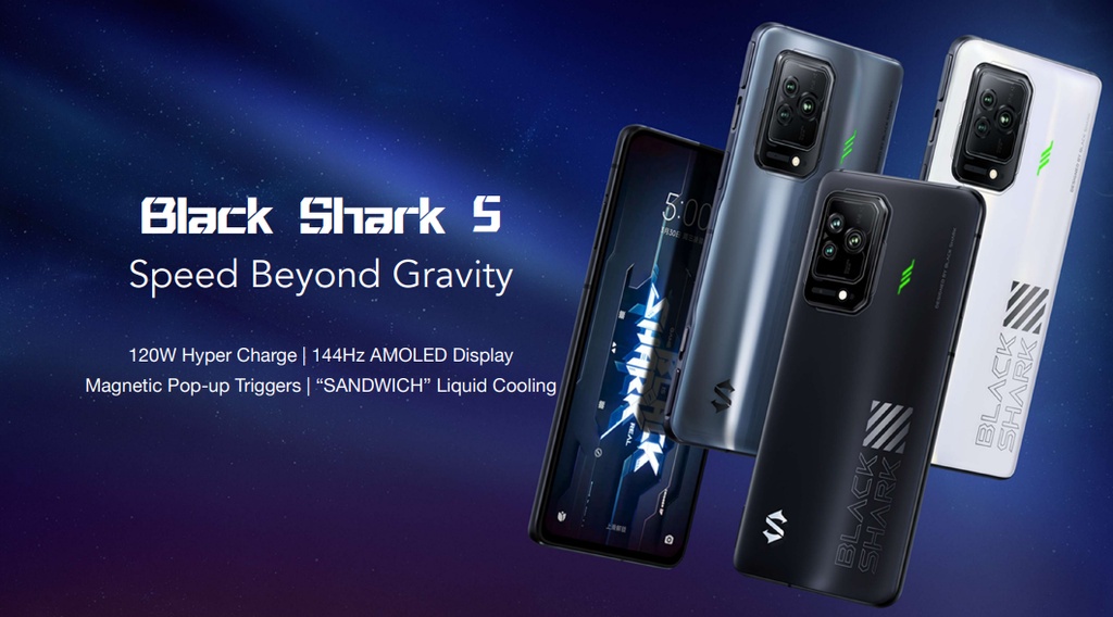 ภาพอธิบายเพิ่มเติมของ Black Shark 5 8+128GB Global Version Gaming Smartphone โทรศัพท์เกมมิ่ง เเบล็คชาร์ค5 8+128GB รับประกัน 1 ปี