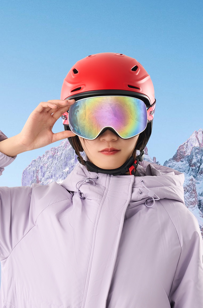 ข้อมูลเกี่ยวกับ Rockbros แว่นตาสกี สองชั้น ป้องกันหมอก กันลม สายตาสั้น อุปกรณ์กีฬาหิมะ สําหรับเด็ก ผู้ใหญ่