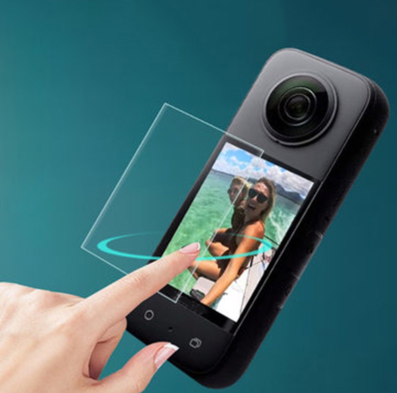 มุมมองเพิ่มเติมของสินค้า Insta360 X3 Screen Protector ฟิล์มป้องกันหน้าจอ Insta360 X3 ฟิล์มป้องกันหน้าจอ One X3 อุปกรณ์เสริมกล้องพาโนรามา