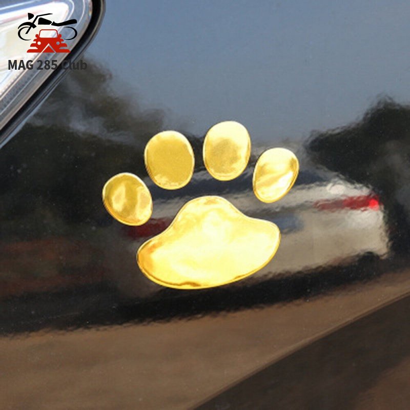 ภาพที่ให้รายละเอียดเกี่ยวกับ MAG285 Club  สติ๊กเกอร์ติดรถ เท่ห์ ออกแบบ อุ้งเท้า 3D สัตว์ หมา แมว หมี รอยเท้า รูปลอก สติ๊กเกอร์รถ สีเงิน ทอง อุปกรณ์เสริมในรถยนต์