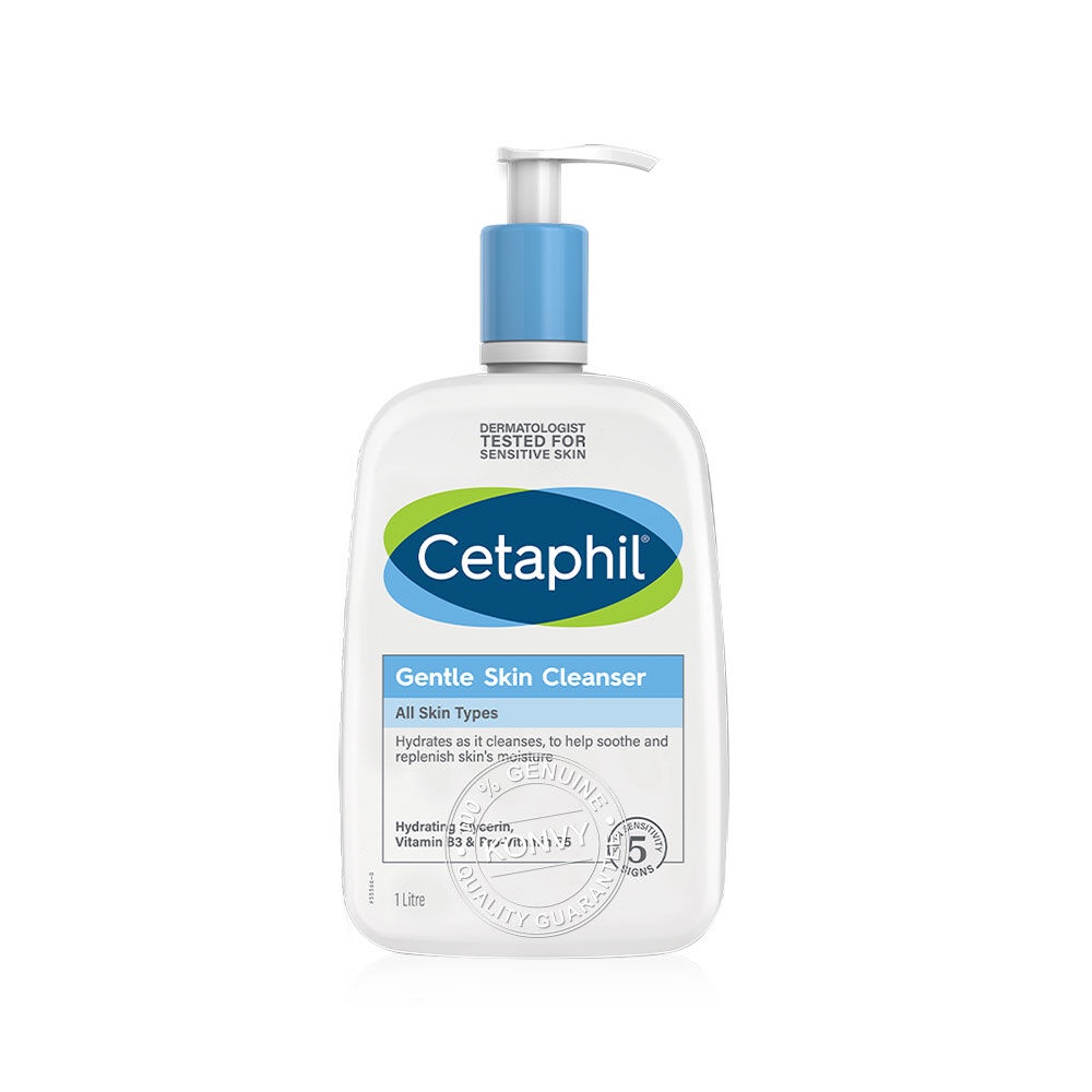 ภาพอธิบายเพิ่มเติมของ [แพ็คคู่] Cetaphil Gentle Skin Cleanser [1000ml x 2pcs].