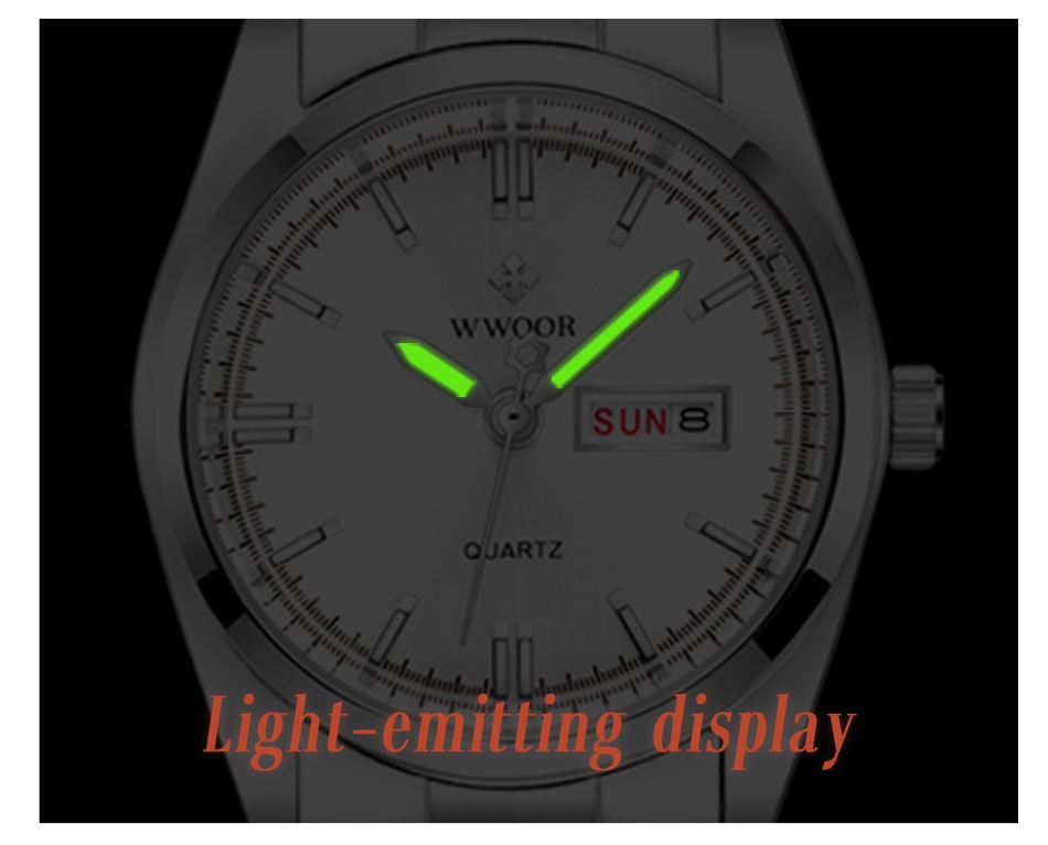 เกี่ยวกับ WWOOR นาฬิกาข้อมือผู้หญิง นาฬิกาควอตซ์ กันน้ำ กันน้ำ แฟชั่นสำหรับผู้หญิง-8804