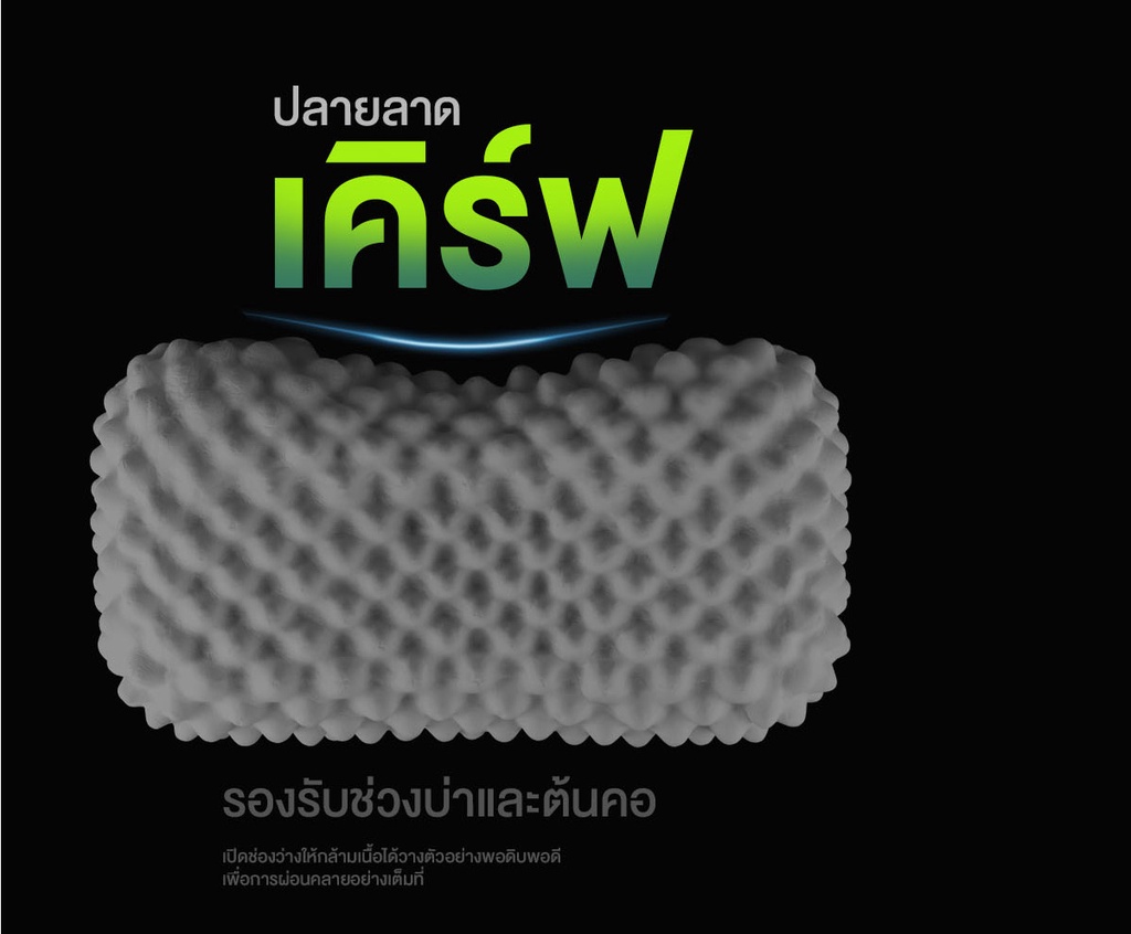 คำอธิบายเพิ่มเติมเกี่ยวกับ SiamLatex Durian Black Charcoal หมอนยางพารา มีส่วนผสมของ ผงถ่านไม้ไผ่ หมอนเพื่อสุขภาพ แก้ปวดคอ ลดอาการกรน