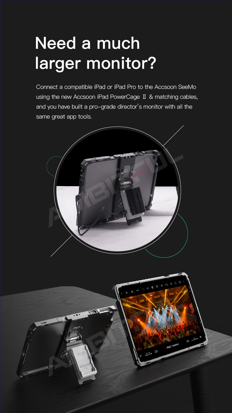 Accsoon PowerCage Pro II - Khung bảo vệ tích hợp nguồn dành cho iPad