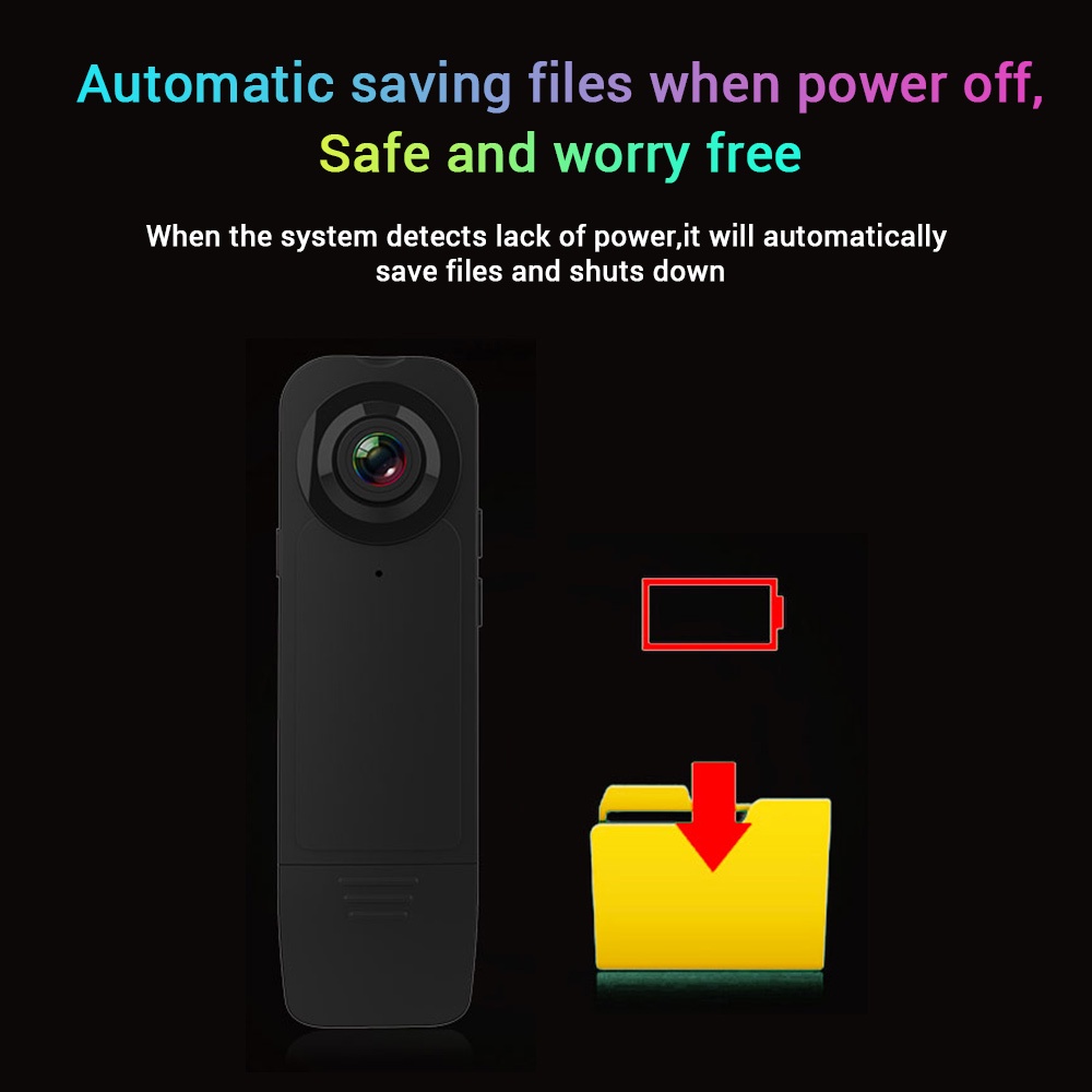 ข้อมูลเพิ่มเติมของ muswanna กล้องบันทึกวิดีโอ HD 1080P แบบพกพา มองเห็นที่มืด ตรวจจับการเคลื่อนไหว ขนาดเล็ก สําหรับการประชุม การบันทึกความปลอดภัยในบ้าน