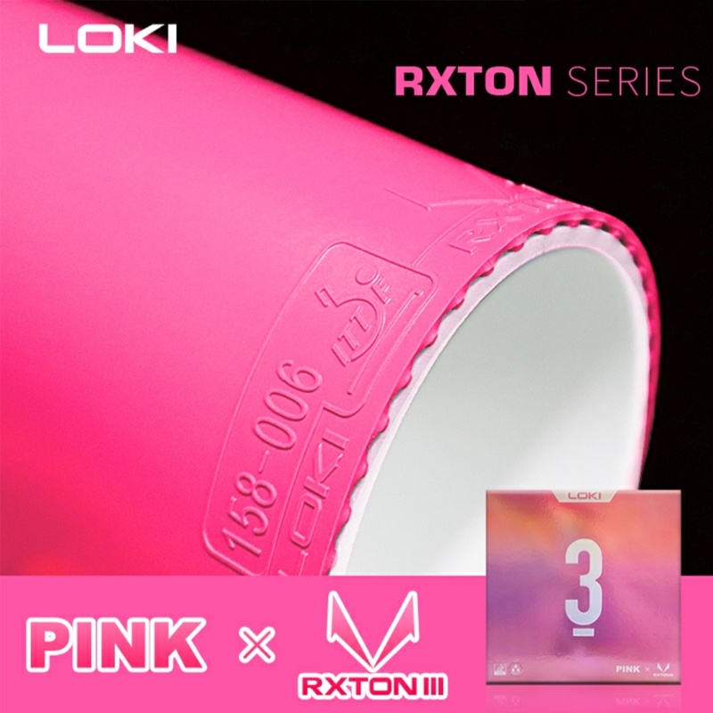 LOKI RXTON 3 สีฟ้าและชมพู ยางปิงปองยืดหยุ่นทนทาน | Shopee Thailand