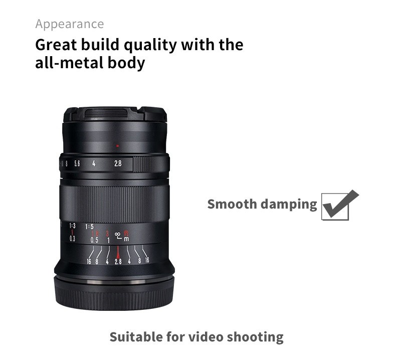 Objectif Macro D'appareil Photo 60mm F2.8 II, Mise Au Point Manuelle