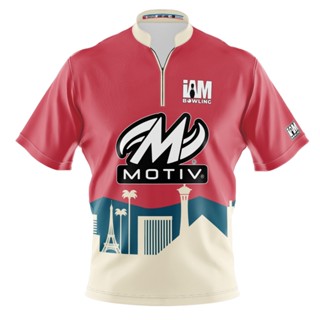 Motiv DS เสื้อโปโล แขนสั้น พิมพ์ลายโบว์ลิ่ง 2108-MT 3D