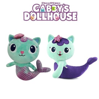 40/25cm Gabbys Dollhouse Plush Toy Mermaid Cat Stuffed Doll Cute Animal Pushie Kids Girls Birthday Gift